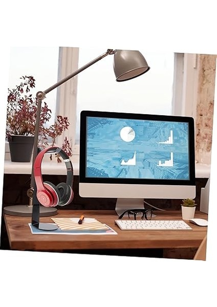 Oyuncu Kulaklık Standı Kulaklık Tutucu Akrilik Siyah Bilgisayar Kulaklık Rafı indirimleri