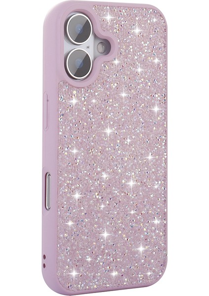 Apple iPhone 16 Plus Kılıf Parlak Taşlı Tasarım Zore Pırlanta Kapak