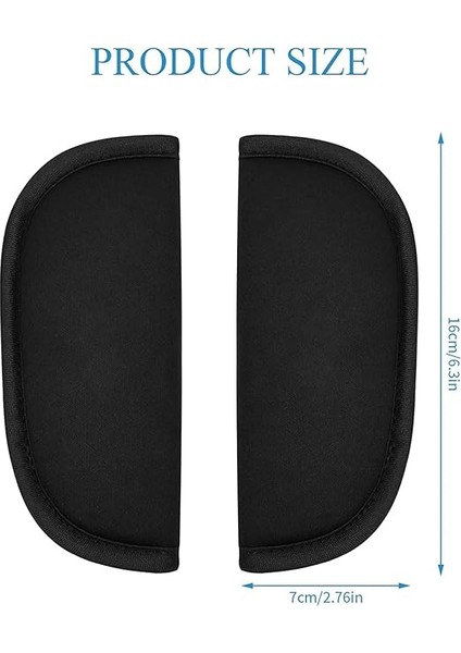 Adet Araç Kemer Pedi, Çocuklar Için Kemer Koruması, Araba Emniyet Kemeri, Omuz Yastığı, Bebek Arabası, Bebek Için Koruyucu - Siyah fiyatları