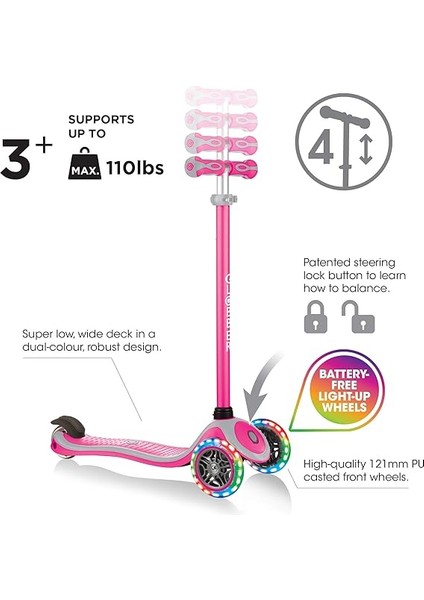 Çocuk Primo Plus Işık - Tekerlekler Scooter fiyatları