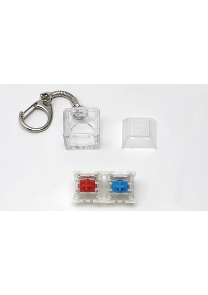 Outemu Blue ve Red Mavi ve Kırmızı Mekanik Switch Tuş Stres Atma Buton Test Anahtarlık Keycap fiyatları