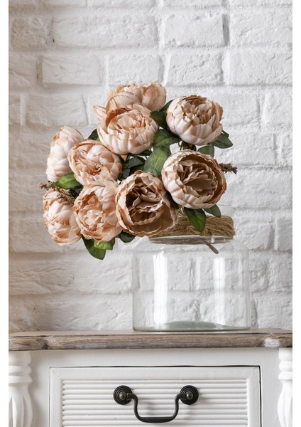 Yapay Şakayık Demeti Kahverengi 35 cm 9 Dal fiyatları