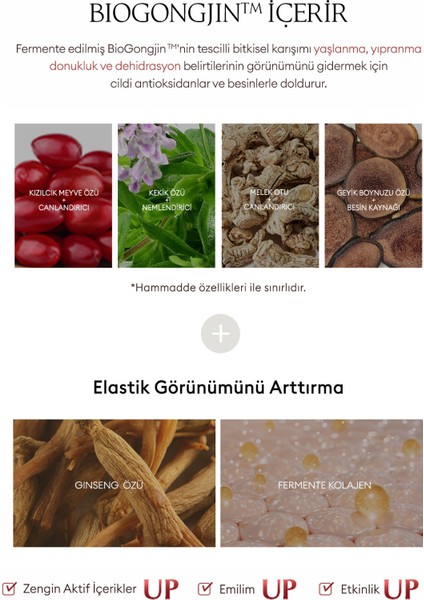 Sıkı Bir Cilt Görünümü İçin Bitkisel İçerikli Yaşlanma Karşıtı Maske CHOGONGJIN Sosaeng Jin Mask