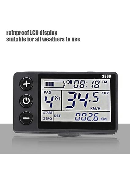 LCD Enstrüman Denetleyici Denetleyici Ölçer Metre Kontrolü 24V/36V Elektrikli Bisikletler Için Sessiz Fırçasız Motorlu Scooterlar Kolay Kurulum ((36V/48V 250W/350W)) fırsatları