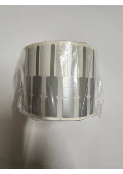 Boş Yapışkanlı Kuyumcu Yüzük Etiketi Gümüş Renk 54MM x 9mm