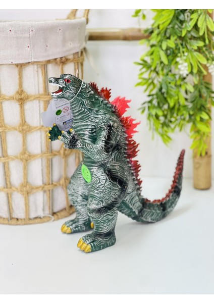 Gerçek Görünümlü Özel Dokulu Kükreyen Işıklı Godzilla & Kong Giant Godzilla Ejderha Figür Oyuncak Y modelleri