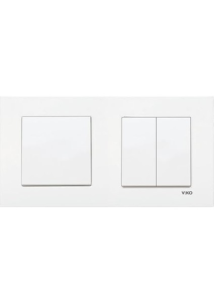 Karre Beyaz 2'li Set Anahtar + Komütatör