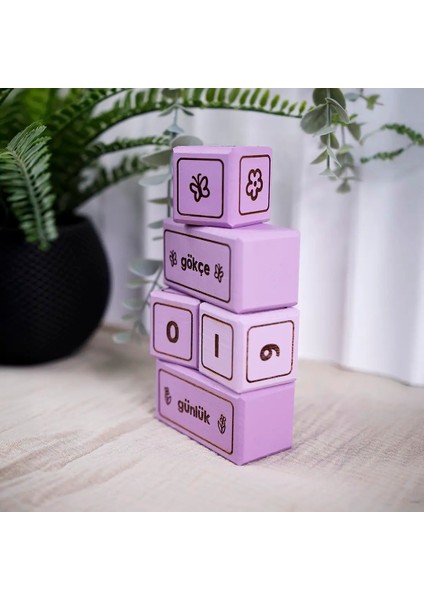 Leylak Renkli Anı Küpü