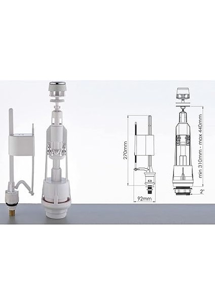 Hakersan Rezervuar Basmalı Iç Takım Klozet Sifon Iç Takımı fiyatları