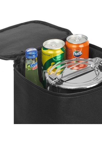 Çanta Soğuk Sıcak Tutucu Kamp Piknik Çantası Sıcak Soğuk Isı Yalıtımlı Çanta Soğuk Tutuculu Outdoor Çanta Buz (Siyah) modelleri