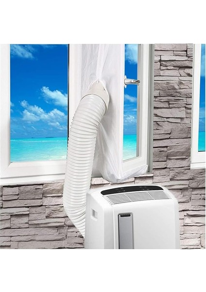 Yalıtım Bezi, Oda Mobil Klima ve Hava Isıtıcı Sızdırmazlık Bezi, Yağmur Geçirmez Izolasyon Polyester Kumaş, Evrensel Pencere Çerçevesi Bölme Kiti