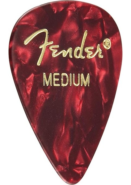 351 Shape Premium Pena (12 Adet) Elektro Gitar, Akustik Gitar, Mandolin ve Bass Medium Red Moto Için modelleri