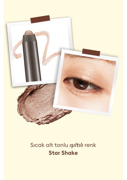 Topaklanma Olmadan Pürüzsüz Bitiş Sunan Kremsi Kalem Far MISSHA Color Fit Stick Shadow (Star Shake) modelleri