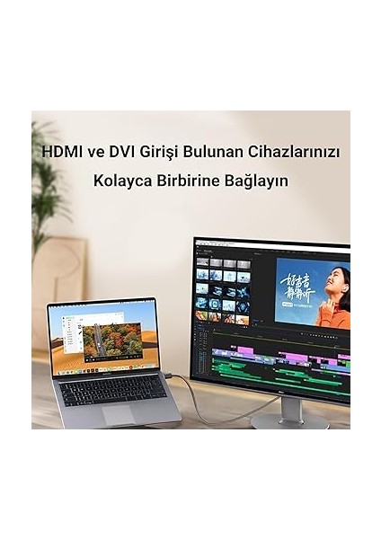 DVI 24+1 To HDMI 2k Dönüştürücü Monitör Kablosu 1.5 Metre fiyatları
