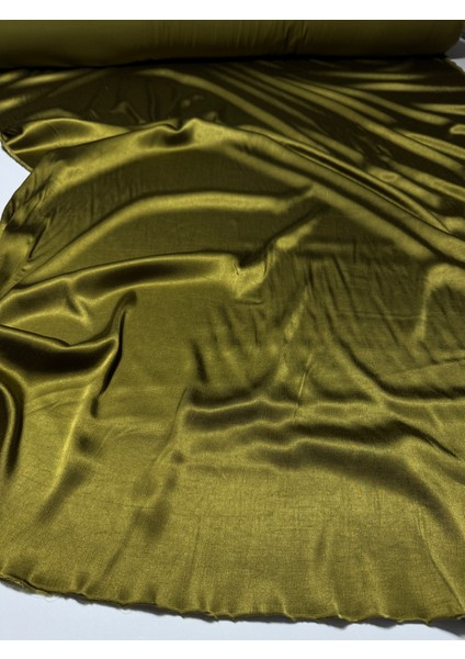 En 140 Yağ Yeşili Renkli Çift En Dökümlü, Parlak Mevsimlik Polyestersiz Ipek Floş Saten Kumaş fiyatları