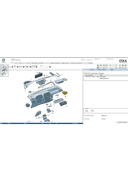 Polo Ile Uyumlu (2015 &GT;2018) Ön Göğüs Klima Havalandırma Izgarası. Sağ Taraf 6C0819704A / 6C0819704 fiyatları