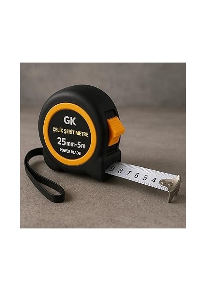 5m Otomatik Frenli Şerit Metre – 25MM Genişlik, Manyetik Uç, Dayanıklı Gövde fırsatları