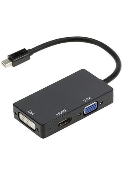 Mini Displayport To HDMI DVI VGA Kablo Çevirici Dönüştürücü Thunderbolt Mini Dp To HDMI DVI VGA Adaptör indirimleri