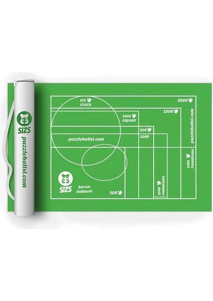 Puzzle Halısı 1000’LIK Den 6000'LIĞE Kadar Farklı Boyutlar | Askılı Çanta | Puzzle'ı Sar Sakla ve Açtığında Kaldığın Yerden Devam Et (2000'LIK)