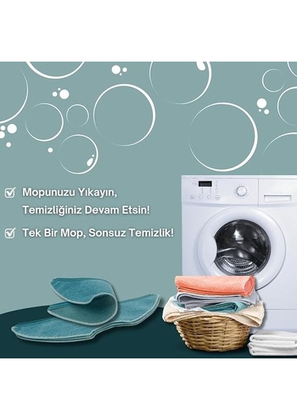 Homerun 3000 Serisi Aqua XU3000, XU3110, XV1430 Robot Süpürge ile Uyumlu Mikrofiber Paspas Bezi 4'lü fırsatları