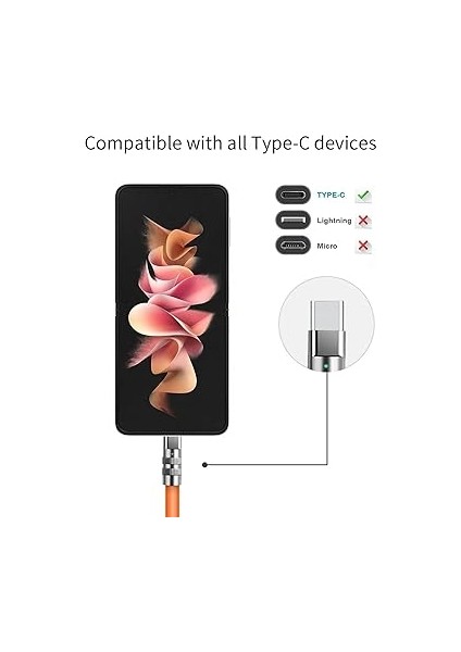 USB A Tipi Kablo, Type-C Uyumlu - Geliştirilmiş Dayanıklılık ve Estetik, Akıllı Telefonlar Için Hızlı Şarj Kablosu fırsatları