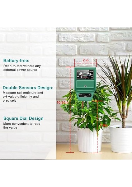Toprak Nemi Ölçer, Toprak Ph Ölçer, 3'ü 1 Arada Dijital Toprak Test Kitleri, Toprak Nemi/ışık/ph Özellikli, Bitki Bakımı Için Bahçe Alet Kitleri, Ev ve Bahçe, Çim, Çiftlik, Iç ve Dış Mekan indirimleri