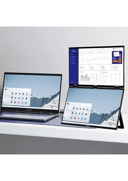 Z18W 2X18.5" Çift Ekran 1920 * 1080@120Hz Full Hd IPS Panel Type-C 100% Srgb 300CD/M² Taşınabilir Monitör fiyatları