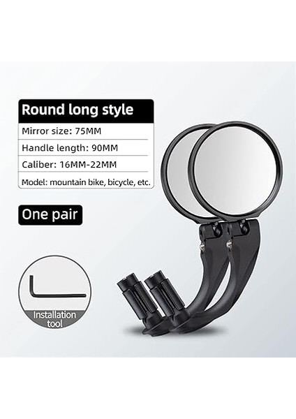 Bisiklet Aynası Evrensel 360° Döner Dikiz Aynası Hd Bisiklet Aynası E-Bisiklet Mtb Yol Bisikleti Için Katlanır Bisiklet indirimleri