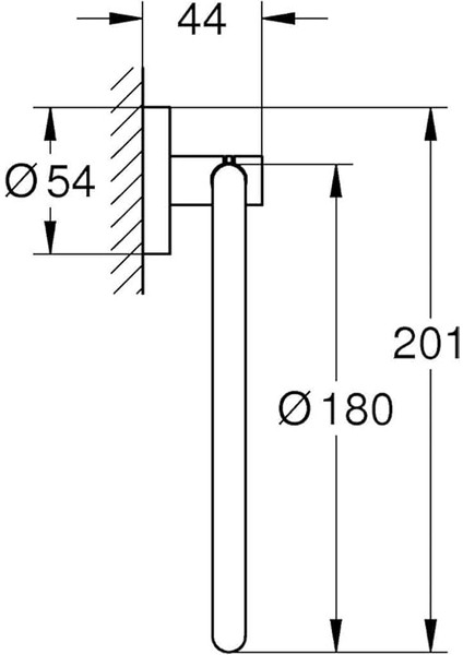 Start Quickfix Halka Havluluk, Duş/banyo Aksesuarları, Krom, 41174000 modelleri