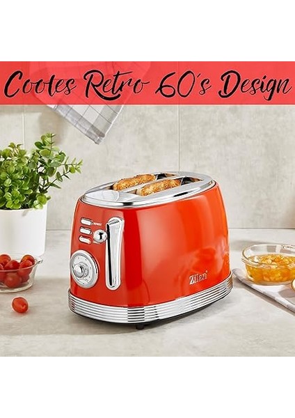 60'lı Yılların Retro Ekmek Kızartma Makinesi 2 Dilim Paslanmaz Çelik | Çift Yuvalı Ekmek Kızartma Makinesi | 6 Kademeli | Otomatik Kapanma | Çıkarılabilir Kırıntı fiyatları