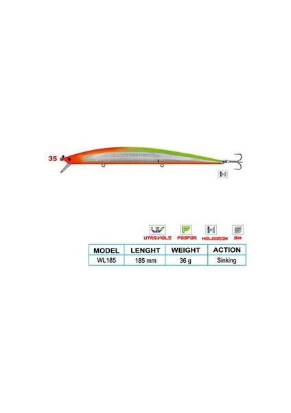Super Star Cl:35 185MM 36GR (Sinking)