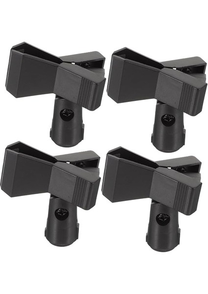 4ADET Lü Mikrofon Klipsi Seti Dayanıklı Mikrofon Tutucu Standart Yay Klipsi Kablosuz ve Kablolu Mikrofonlar