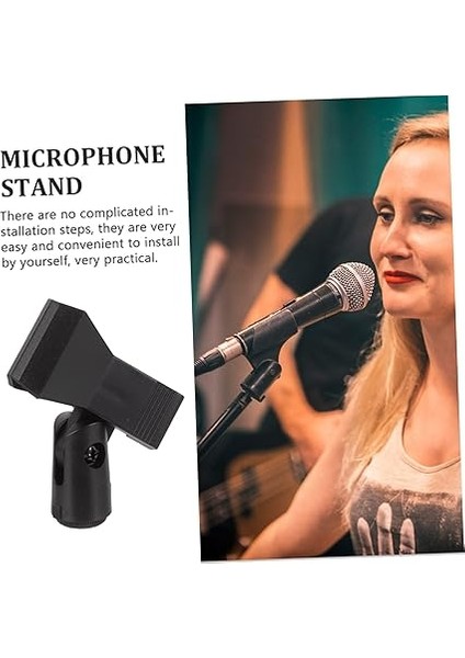 4ADET Lü Mikrofon Klipsi Seti Dayanıklı Mikrofon Tutucu Standart Yay Klipsi Kablosuz ve Kablolu Mikrofonlar fiyatları