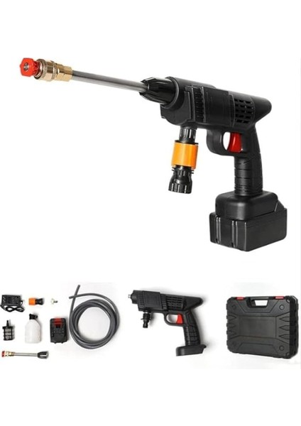 Kablosuz Yüksek Basınçlı Su Tabancası Şarj Edilebilir Çift Bataryalı Dmb ile Uyumlu