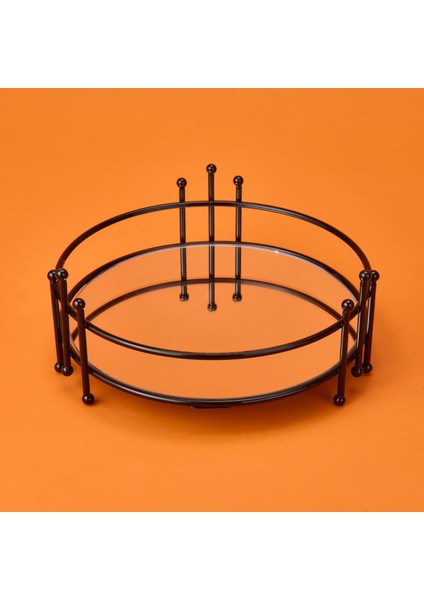 Bath Dokuz Telli Aynalı Organizer - Siyah - 9X21 cm