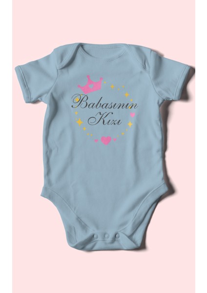 Babasının Kızı Baskılı Bebek Zıbını – Çıtçıtlı Body 8 Renk | %100 Pamuk Kısa Kol fiyatları