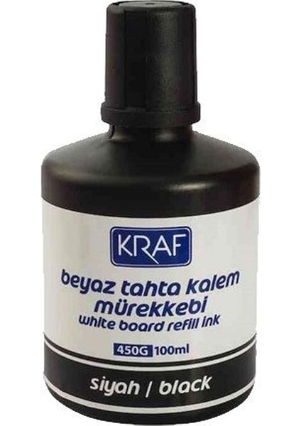 Beyaz Tahta Kalemi Mürekkebi Siyah 100 ml 450G