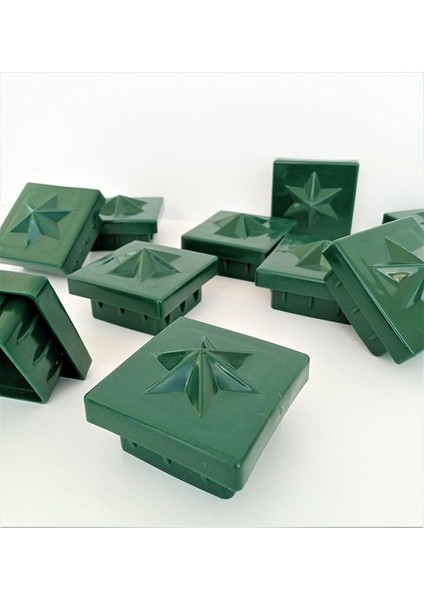 Kutu Profil Kapağı 15 Adet 50X50 Kutu Profil Kapak Kare Profil Tapası Plastik Tapa Panel Çit