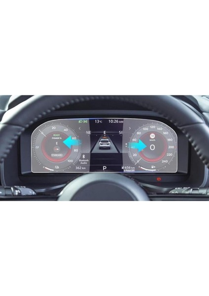 Case Dijital Gösterge 9h Nano Ekran Koruyucu 2024-2025 Nissan Qashqai 12.3 Inç ile Uyumlu