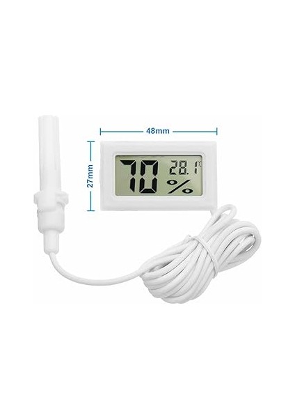 Nem Sıcaklık Ölçer Ekran Dijital Termometre Kuluçka Sera Depo Ev Oda Ofis Medikal Panel Montaj Kutu fırsatları