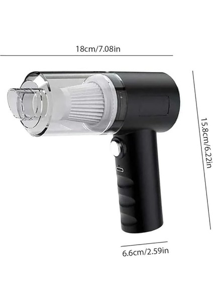Içi Süpürge USB Şarjlı Vakum Özelliği Üfleme Özelliği Bulunan Oto Araç Ev Mini Taşınabilir El Tipi Elektirik Süpürgesi modelleri