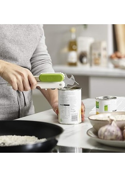 Joseph 20172 Pivot 3'ü 1 Arada Konserve Açacağı, Paslanmaz Çelik, Beyaz, 5,79 x 5 x 18,49 cm fırsatları