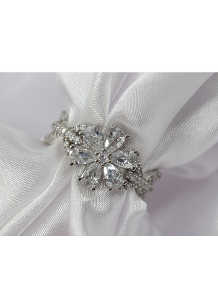 Lotus Çiçeği Gümüş Yüzük, Beyaz Renk Yüzük, 925 Ayar Gümüş Yüzük fiyatları