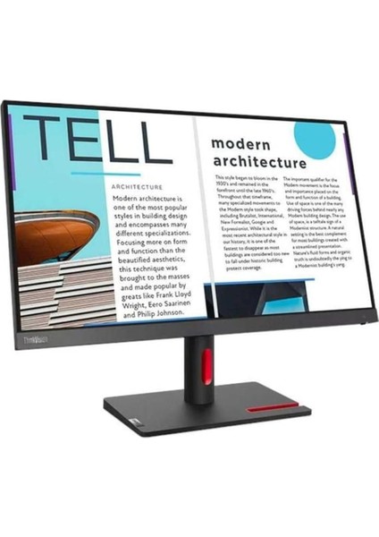 Thinkvision S25E-30 63E0KAT4TK 24.5" 4 Ms Full Hd 75 Hz Monitör