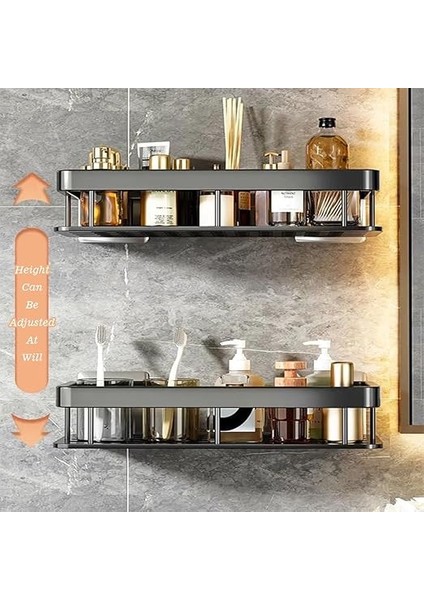 Duş Rafı, 2 Adet Banyo Rafı, Banyo Rafı, Banyo Düzenleyici, Paslanmaz Duş Rafı, Şampuan ve Duş Jeli Için, Paslanmaz Çelik Duş Sepeti, Banyo ve Mutfak Için Aksesuar (Siyah) fırsatları