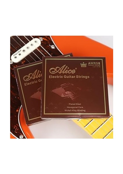 Kazanan Serisi AWR58SL(009-042) Süper Hafif Konser Dizeleri Elektro Gitar Dizeleri Seti 6 Adet/takım fırsatları