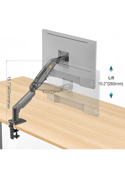 Bayou Nb F80 17-30 " LCD / LED Monitör Tutucu Kol Amortisörlü Vesa Monitör Standı 2-9 kg Yeni fırsatları