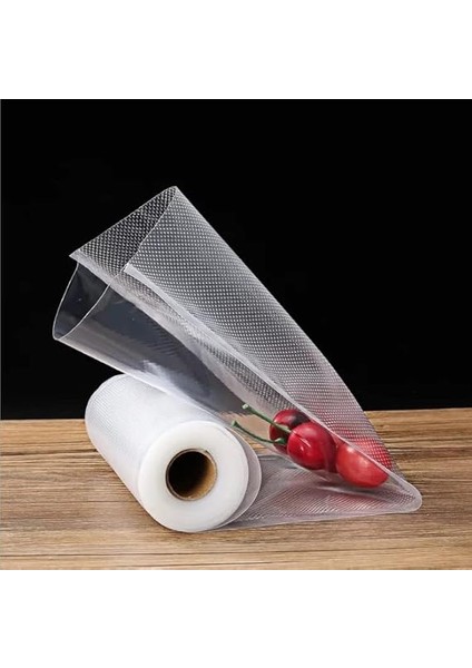 Metre Novisan 2 Adet 20CM x 500CM Gofrajlı Tırtıklı Rulo Vakum Poşeti 2'li Bobin Vakumlama Folyosu, Vakumlu Rulo, Folyo Rulosu, Vakumlu Torba modelleri