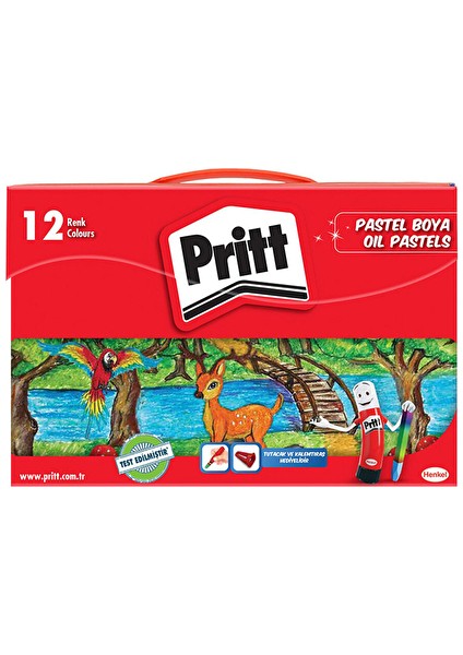 Çantalı Pastel Boya 12 Li