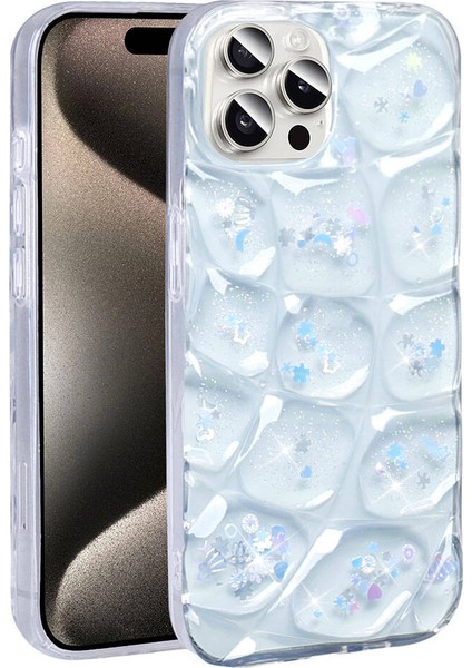 Apple iPhone 15 Pro Max Kılıf Simli 3D Desenli Zore Hacar Kapak fiyatları